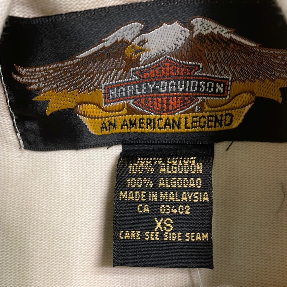 Harley-Davidson Cream Long Sleeve Tee - Picture 5 of 7
